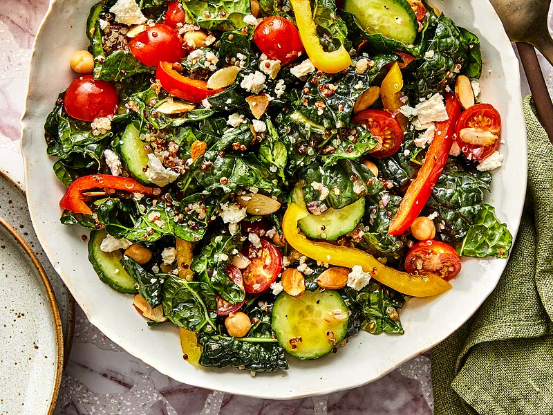 Kale & Quinoa Salad with Lemon Dressing Recipe Samsung Food