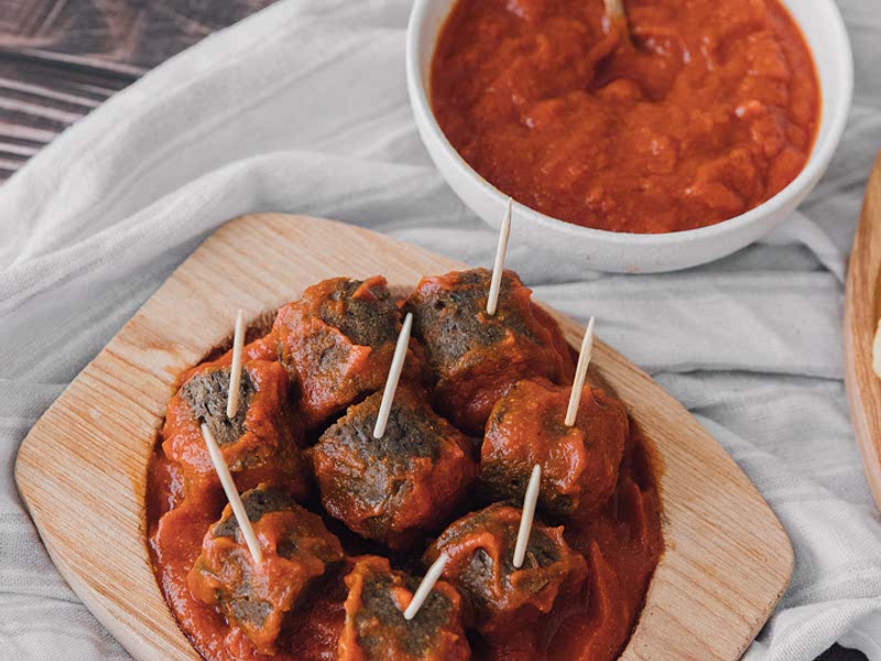 Vegan Seitan Currywurst Recipe Samsung Food