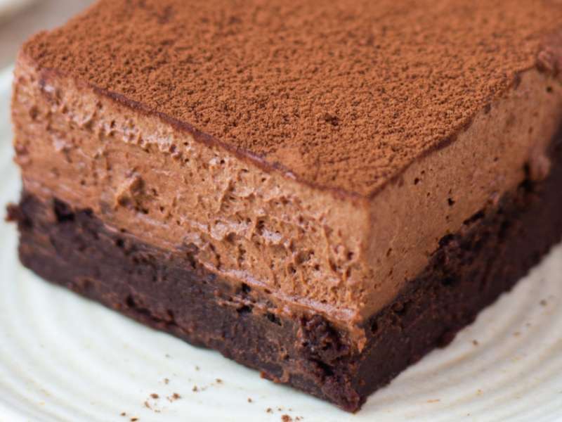 Vegan Brownie Mousse Cake | Foodtalk