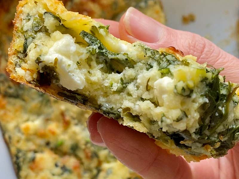 Spinach and Feta Brownies Recipe Whisk