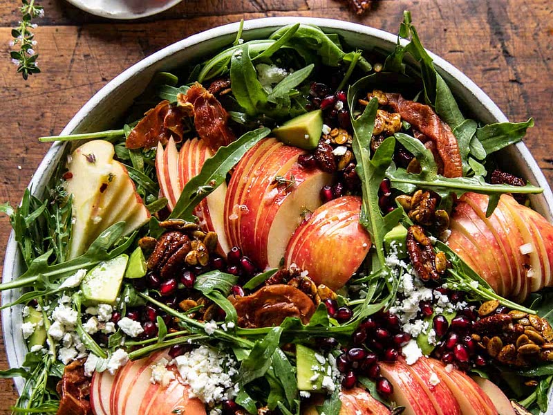 Autumn Harvest Honeycrisp Apple and Feta Salad Recipe Samsung Food