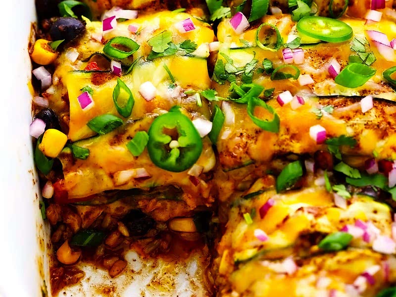 Zucchini Enchilada Casserole Recipe Samsung Food