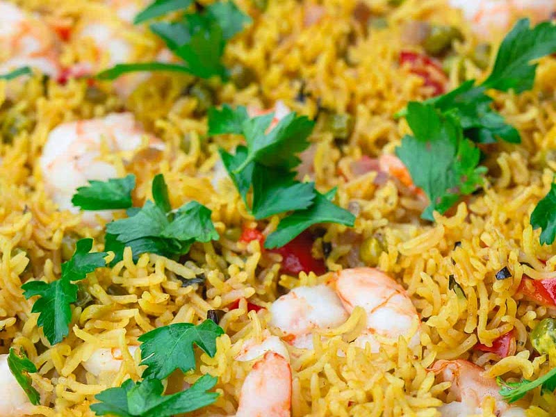 One Pan Shrimp and Rice Recipe - Samsung Food