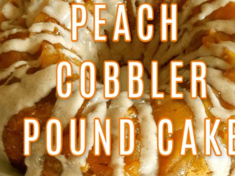Peach Pound Cake - with Easy Homemade Peach Glaze!