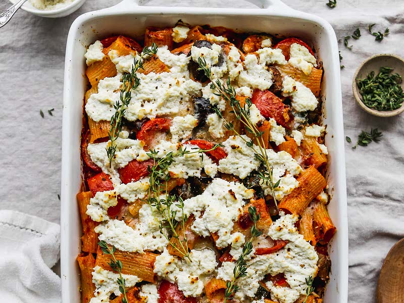 Eggplant Pasta Bake With Tomato & Zucchini Recipe Samsung Food