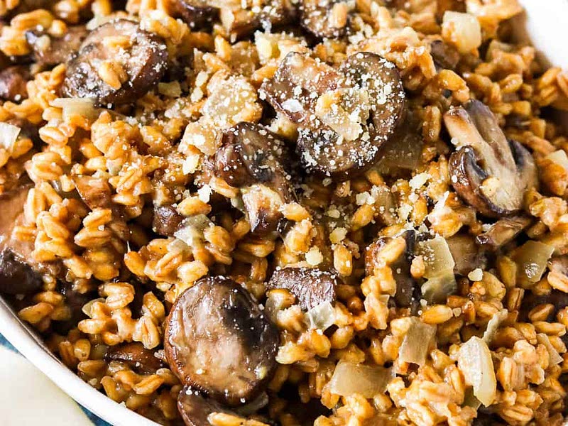 Mushroom Farro Risotto Recipe Samsung Food