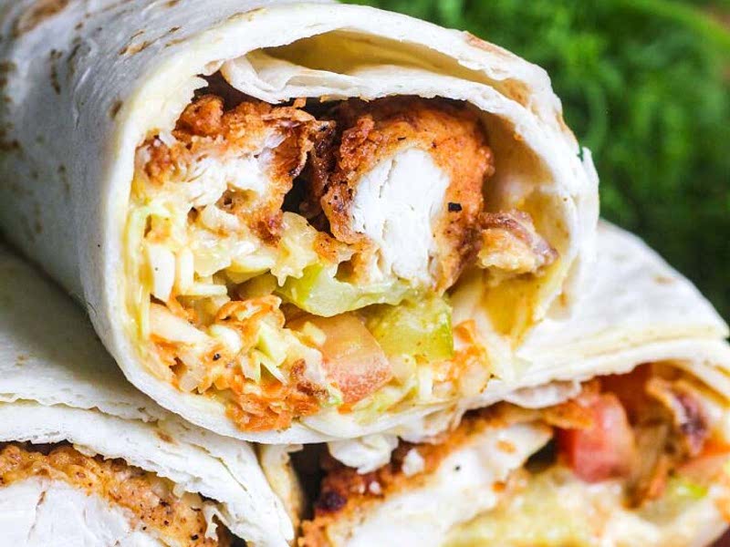 Honey Mustard Chicken Wraps Recipe Samsung Food
