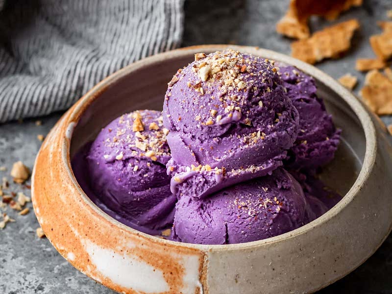 Homemade Ube Ice Cream Recipe Samsung Food