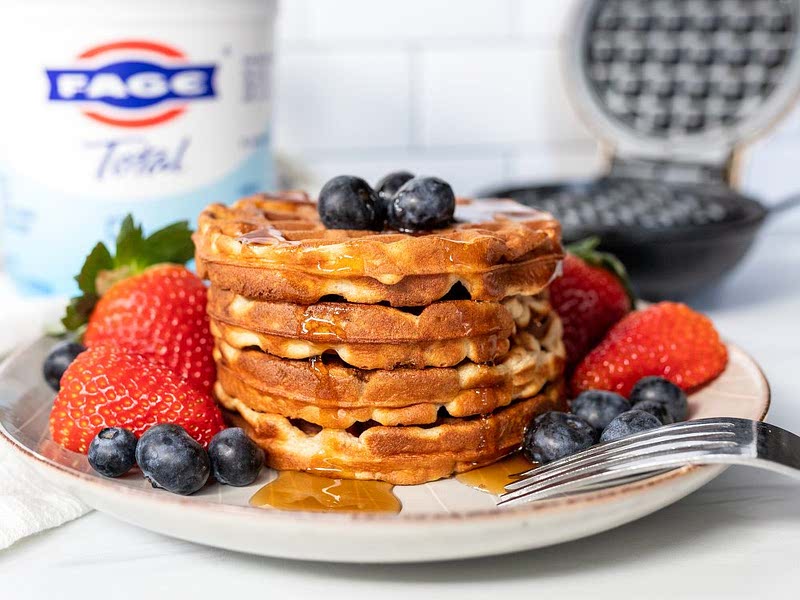 Greek Yogurt Waffles with Lactose Free Option Recipe Samsung Food