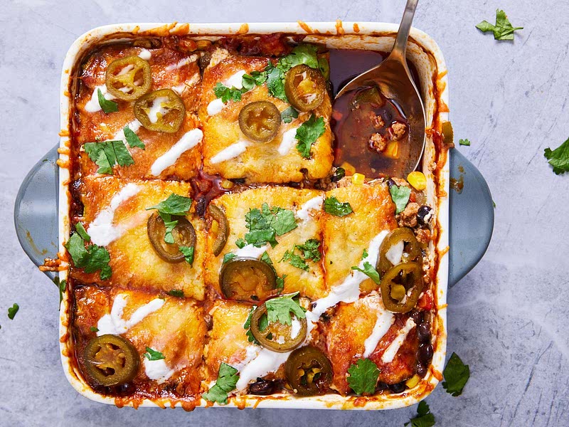Turkey Zucchini Enchilada Casserole Recipe Samsung Food