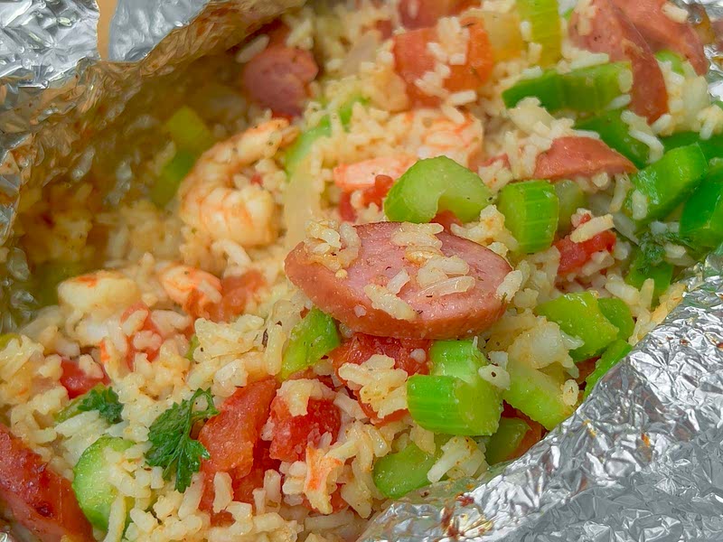 Air Fryer Jambalaya Foil Packets Recipe Samsung Food