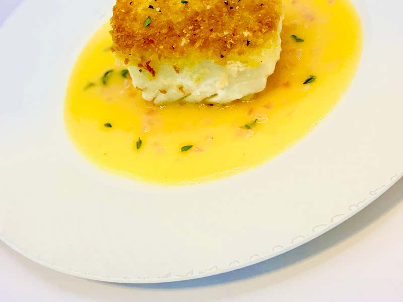 Crusted Halibut with Beurre Blanc Recipe Samsung Food