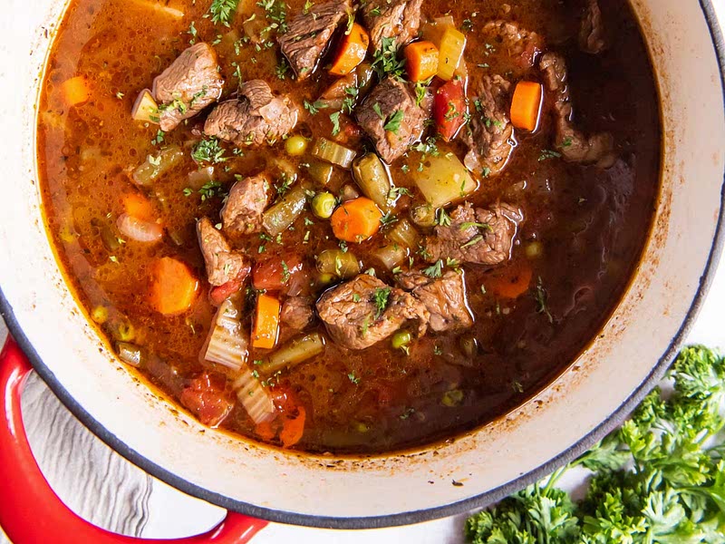 Vegetable Beef Soup Recipe Samsung Food