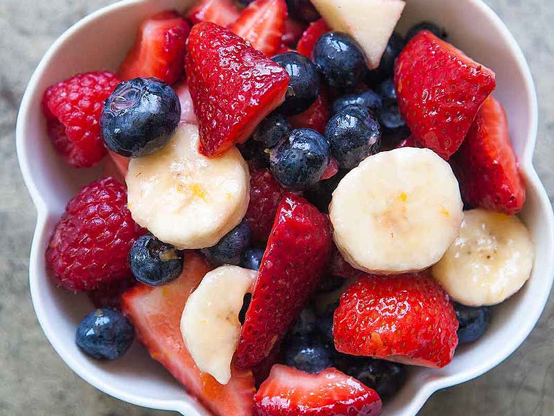 Berries and Banana Fruit Salad Recipe Samsung Food