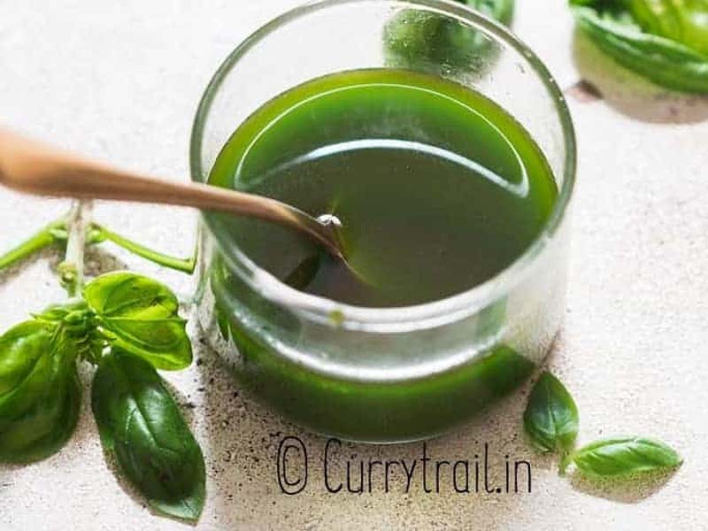 📋RECIPE Fresh Basil Oil Recipe Samsung Food