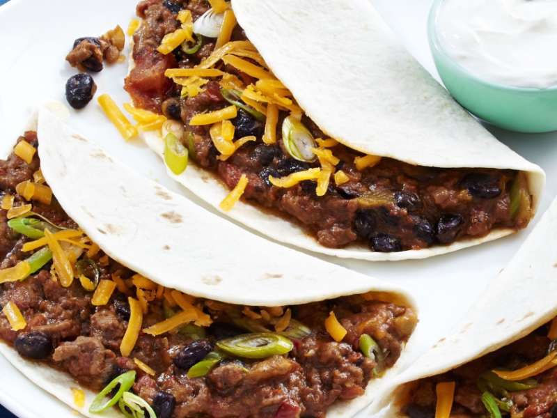 Cheesy Ground Beef Tacos Recipe - Whisk