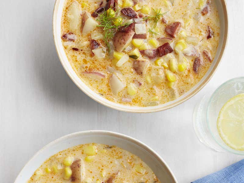 Corn and Potato Chowder Recipe Samsung Food