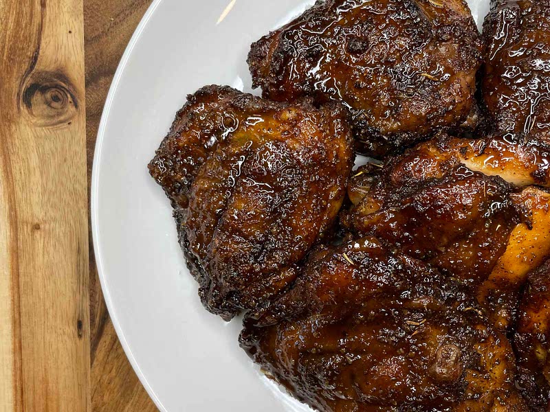 Maple Mustard Chicken Thighs Recipe Samsung Food