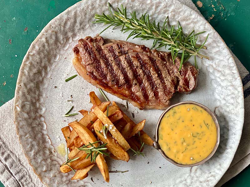 Steak Frites with 10minute Béarnaise Sauce Recipe Samsung Food