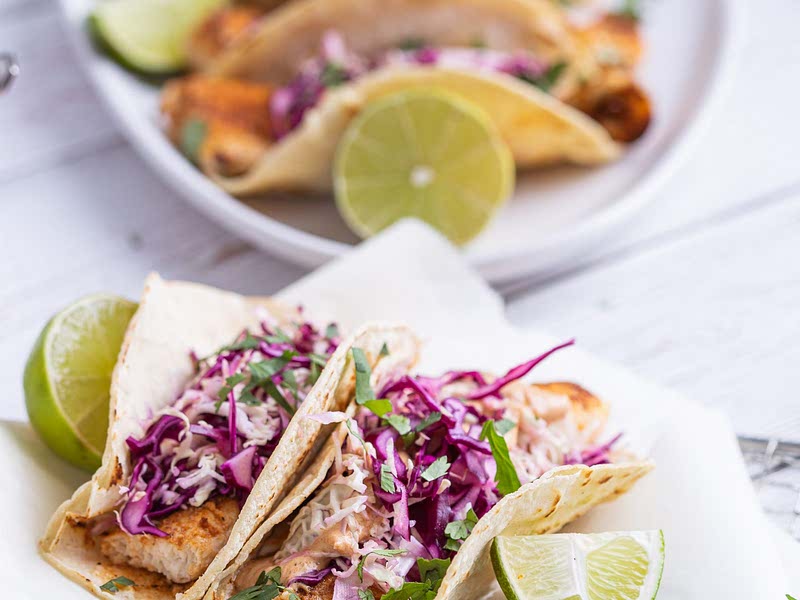 Blackened Fish Tacos With Chipotle Yogurt Sauce Recipe Samsung Food