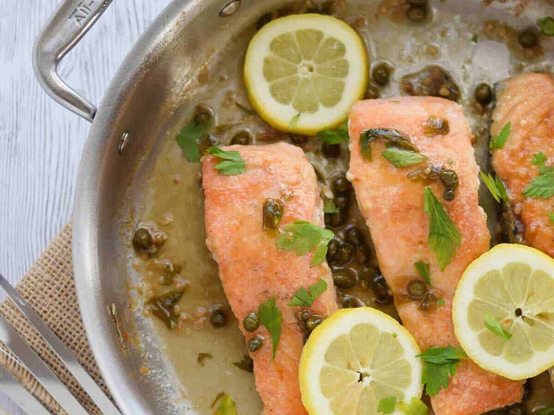 Gluten Free Salmon Piccata Recipe Samsung Food