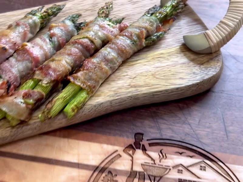 Pancetta Wrapped Asparagus Recipe Samsung Food