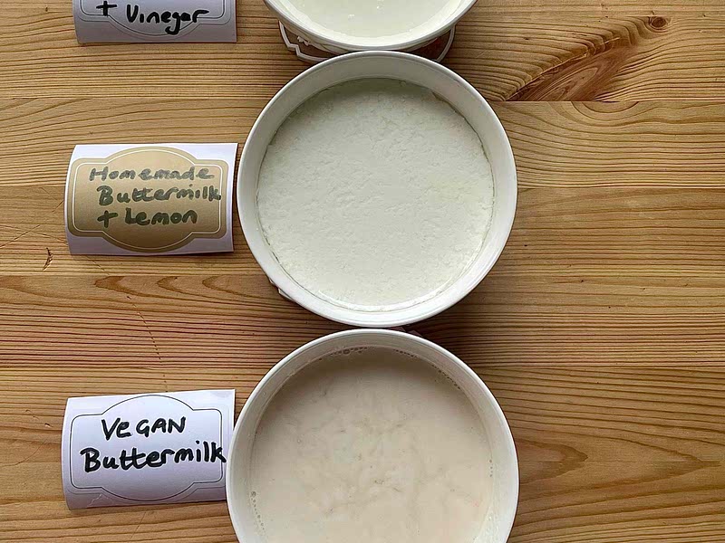 Homemade Buttermilk and Vegan Buttermilk Recipe Samsung Food