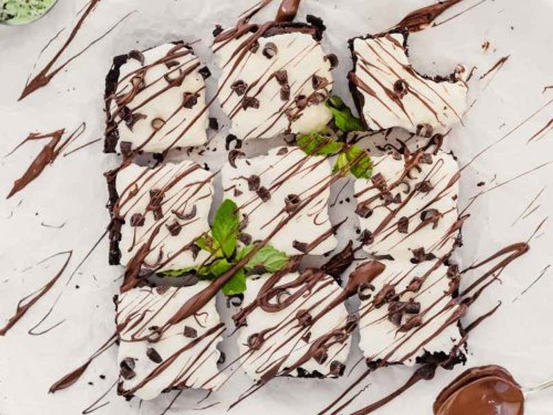 Thin Mint Brownies with Cream Cheese Frosting Recipe Samsung Food