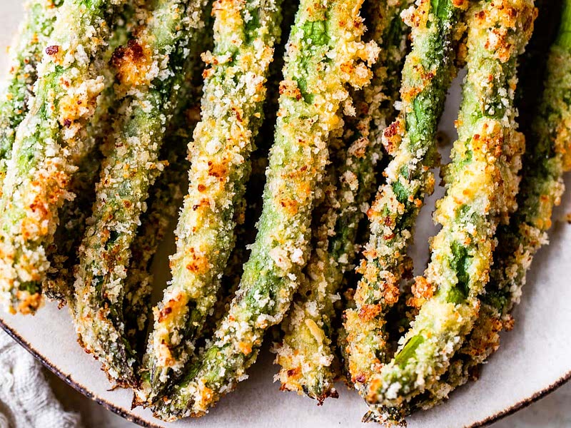 How To Make Parmesan Asparagus Fries Recipe Samsung Food