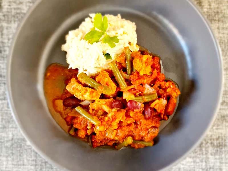 Microwave Pork and Kidney Bean Casserole Recipe Samsung Food