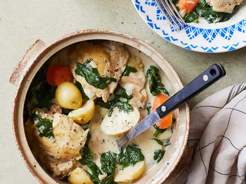 Tom Kerridge’s chicken and vegetable stew Recipe Samsung Food