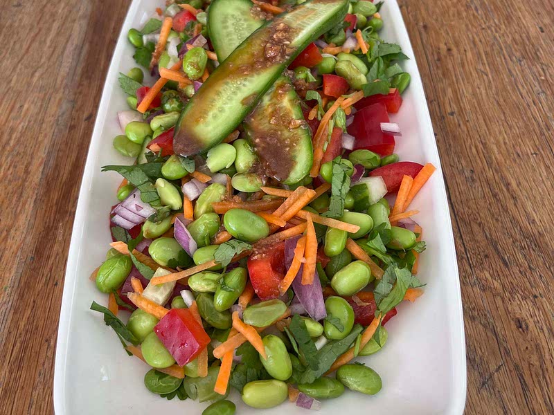 Asian Edamame Salad with Ginger Dressing Recipe Samsung Food