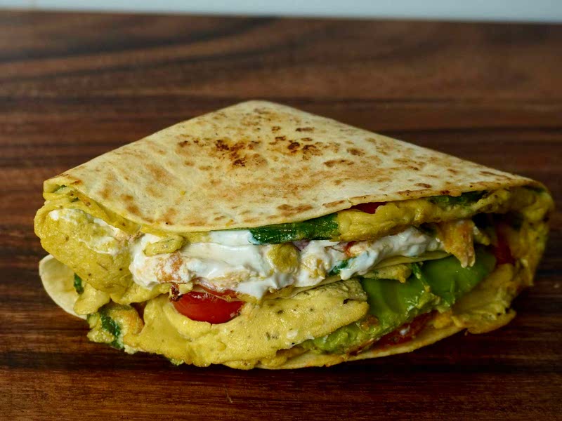 Spinach breakfast quesadilla Recipe Samsung Food