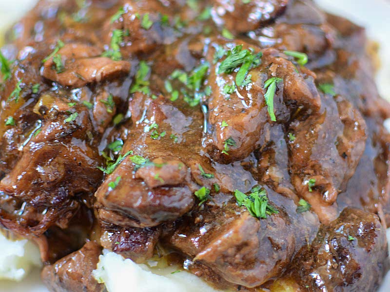 Slow Cooker Sirloin Beef Tips in Mushroom Gravy! Recipe Samsung Food