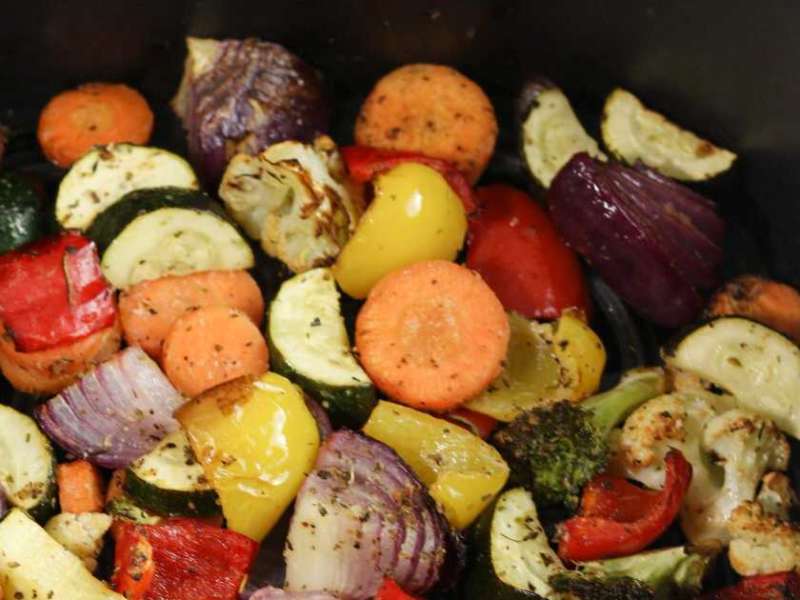 Air-Fryer Roasted Veggies Recipe