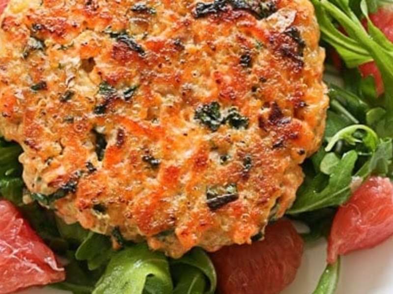 Healthy Salmon Quinoa Burgers Recipe Samsung Food