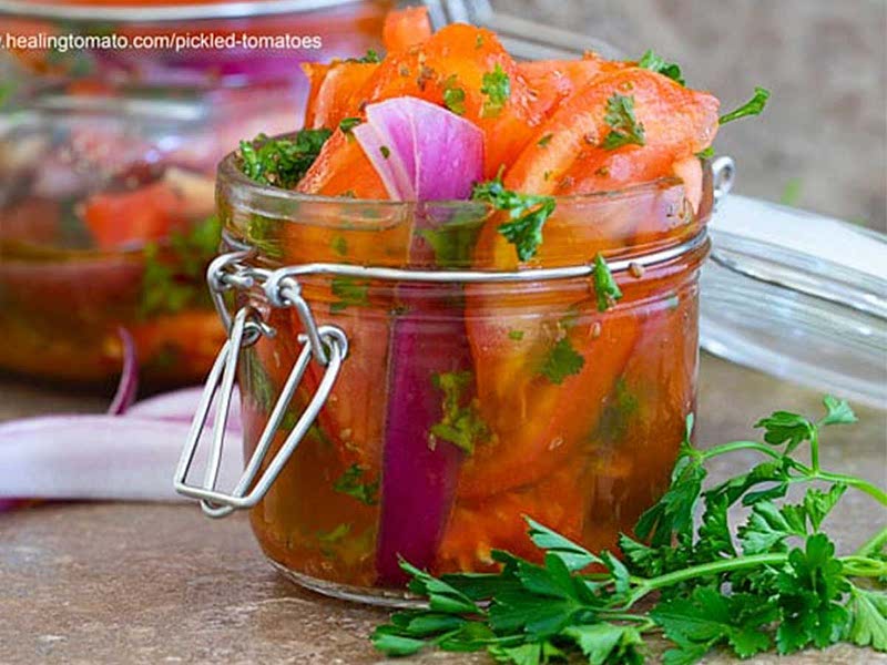 Summer Pickled Tomatoes Recipe Samsung Food
