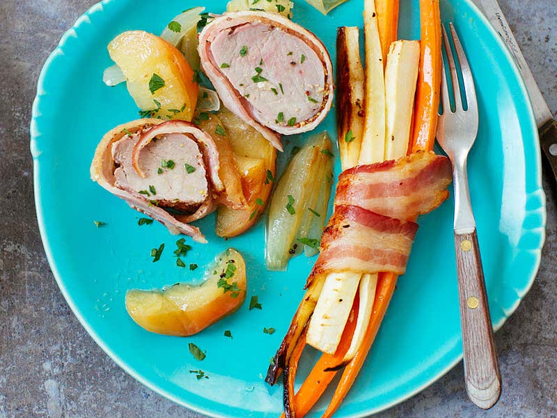 BaconWrapped Vegetables Recipe Samsung Food