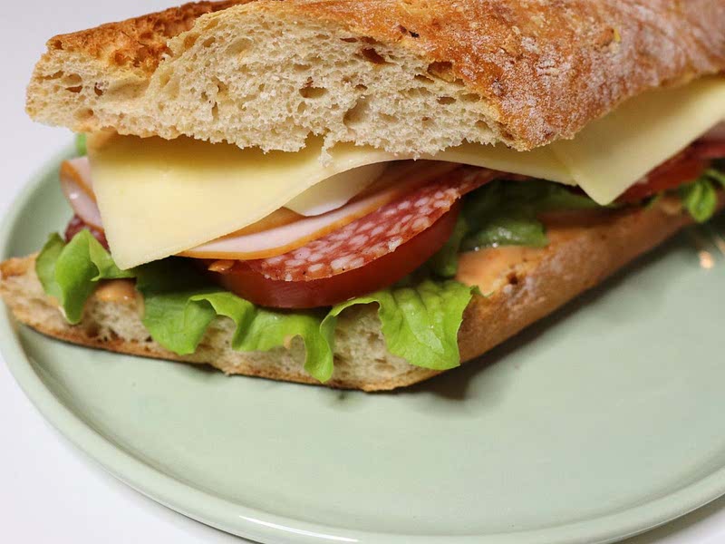 Turkey and Salami Sandwich Recipe Samsung Food