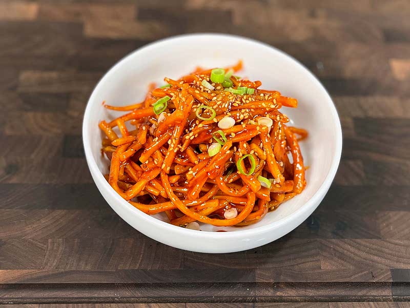 BEST Spicy Dried Squid Recipe! (Ojingeochae Bokkeum) Whisk