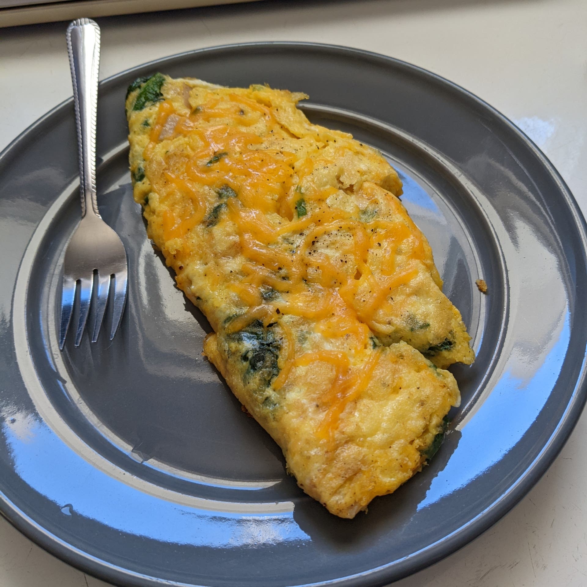 Omelet with spinach and turkey Recipe Samsung Food