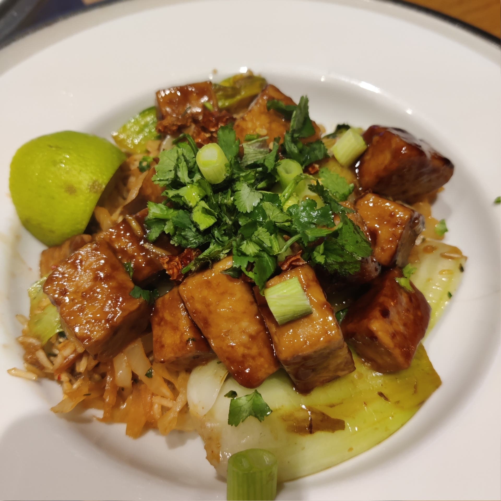 Teriyaki tempeh with kimchi fried rice Recipe Samsung Food