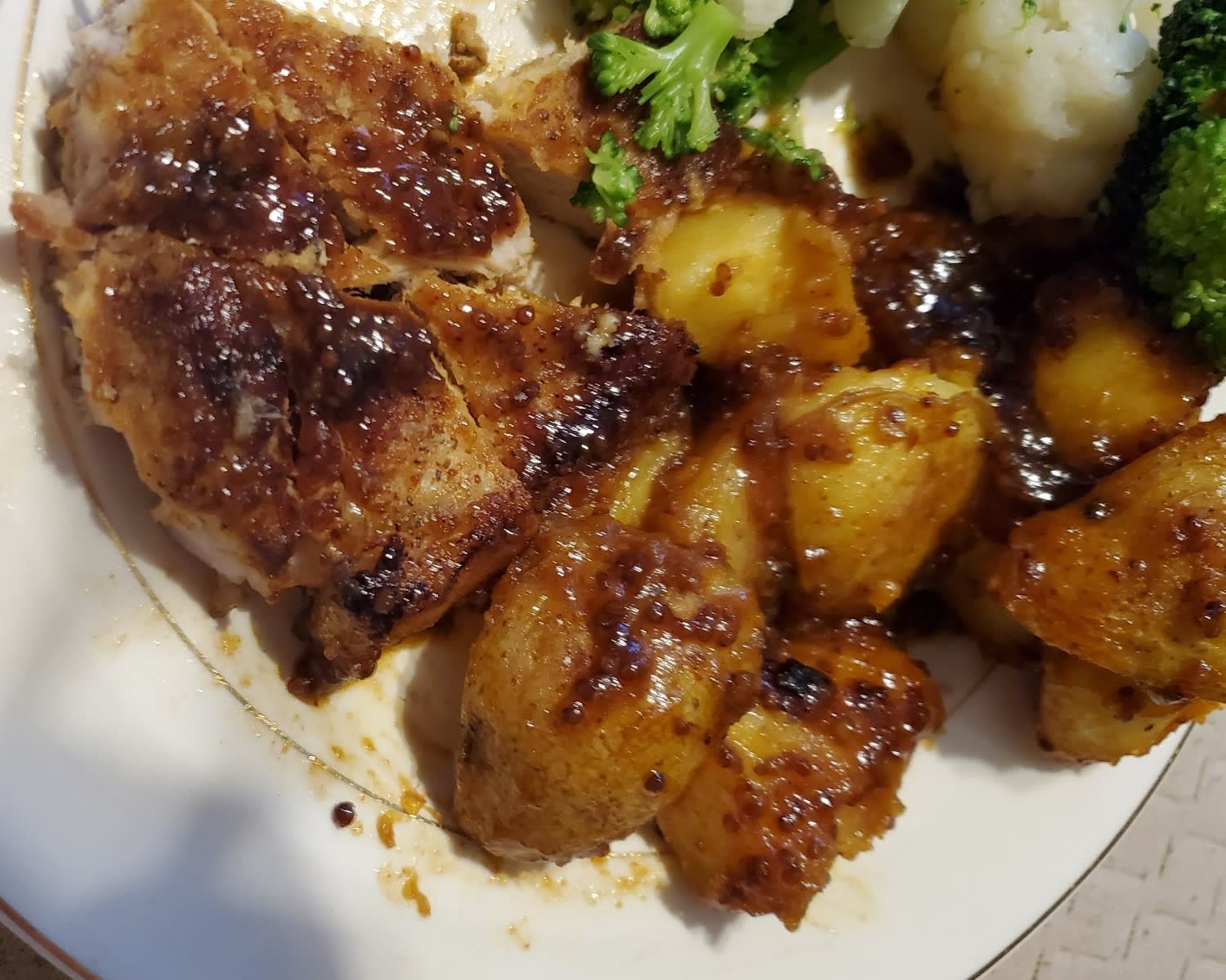 Honey Mustard Pork Chops and Potato Skillet Recipe Samsung Food