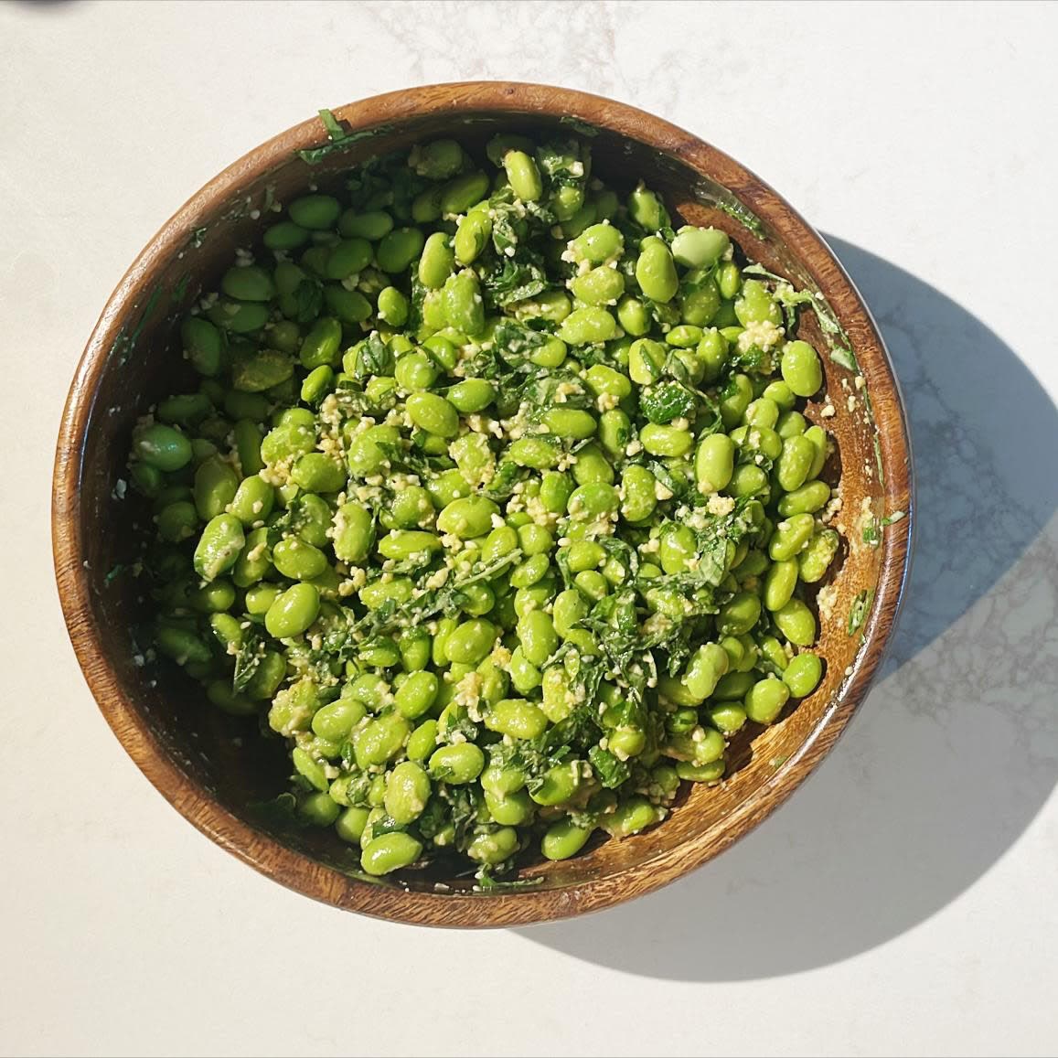 Edamame Salad with Parmesan, Basil & Mint Recipe Samsung Food