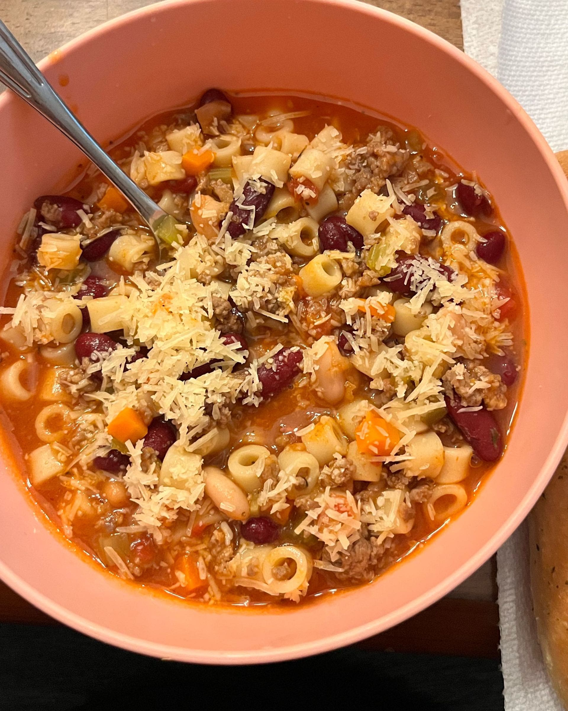 Olive Garden Copycat Pasta e Fagioli Instant Pot Recipe Samsung Food