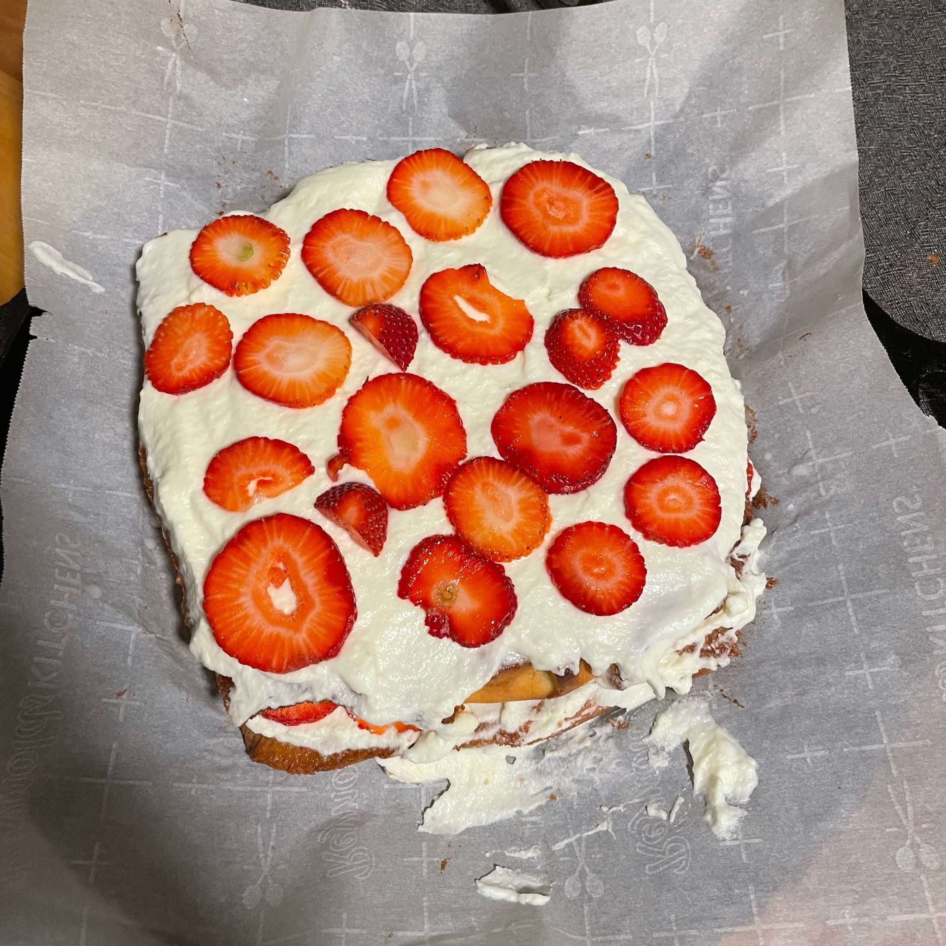 Strawberry And Cream Cake Recipe Samsung Food