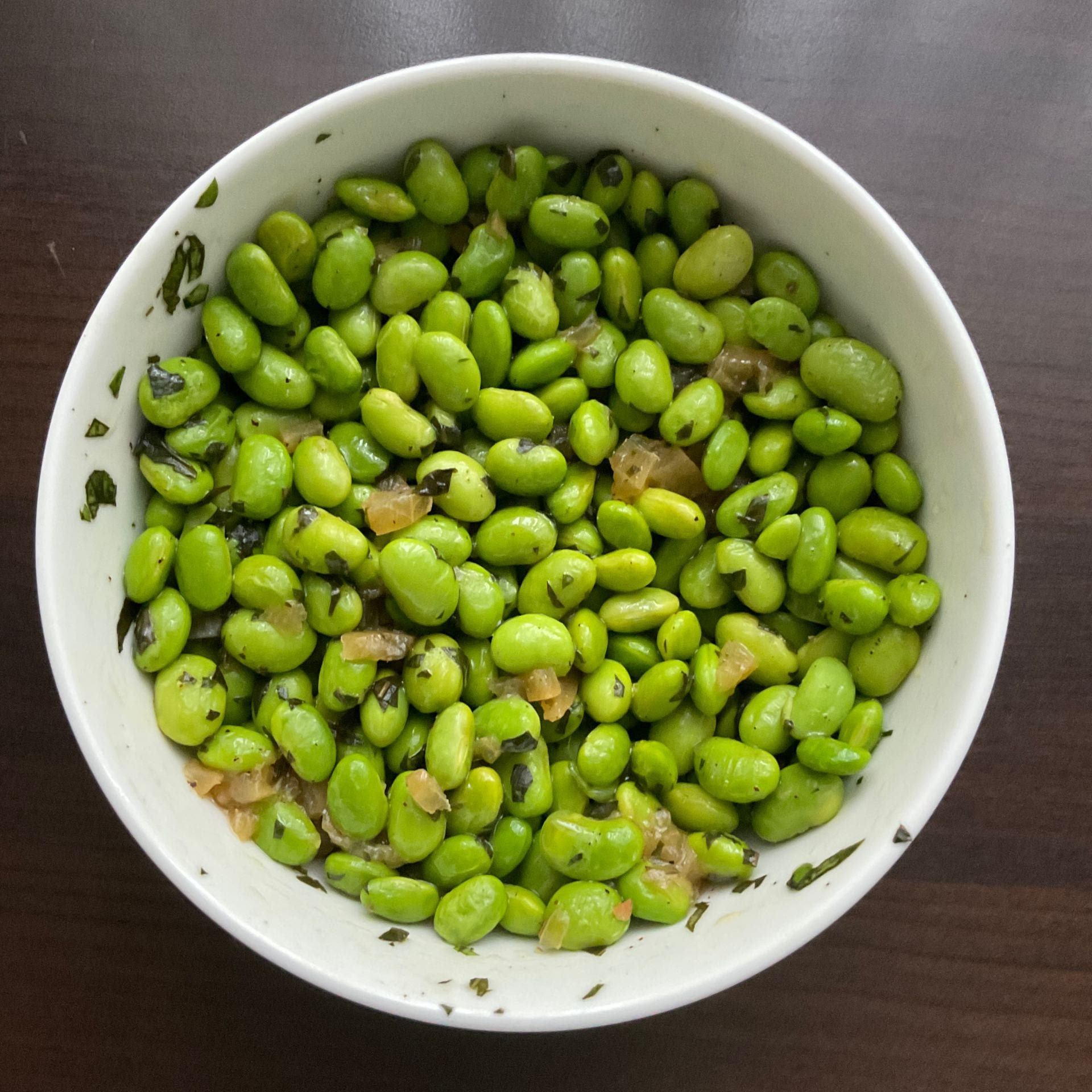 Edamame Salad with Parmesan, Basil & Mint Recipe Samsung Food