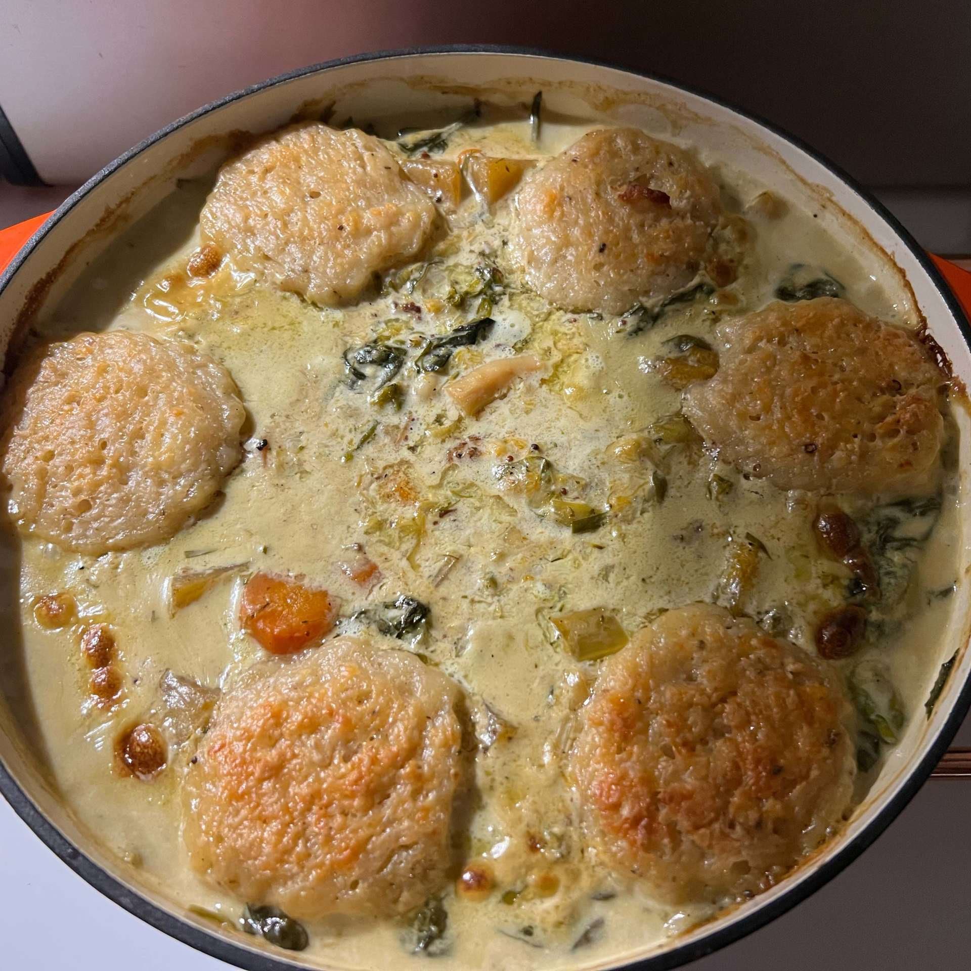 Slow cooker vegetable stew with cheddar dumplings Recipe Whisk