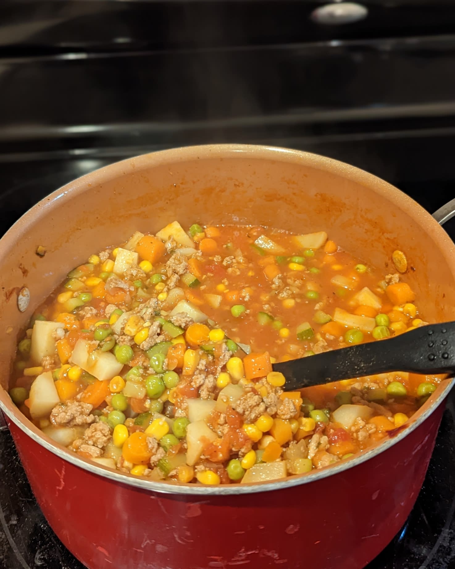 Ground Turkey + Veggie Loaded Soup