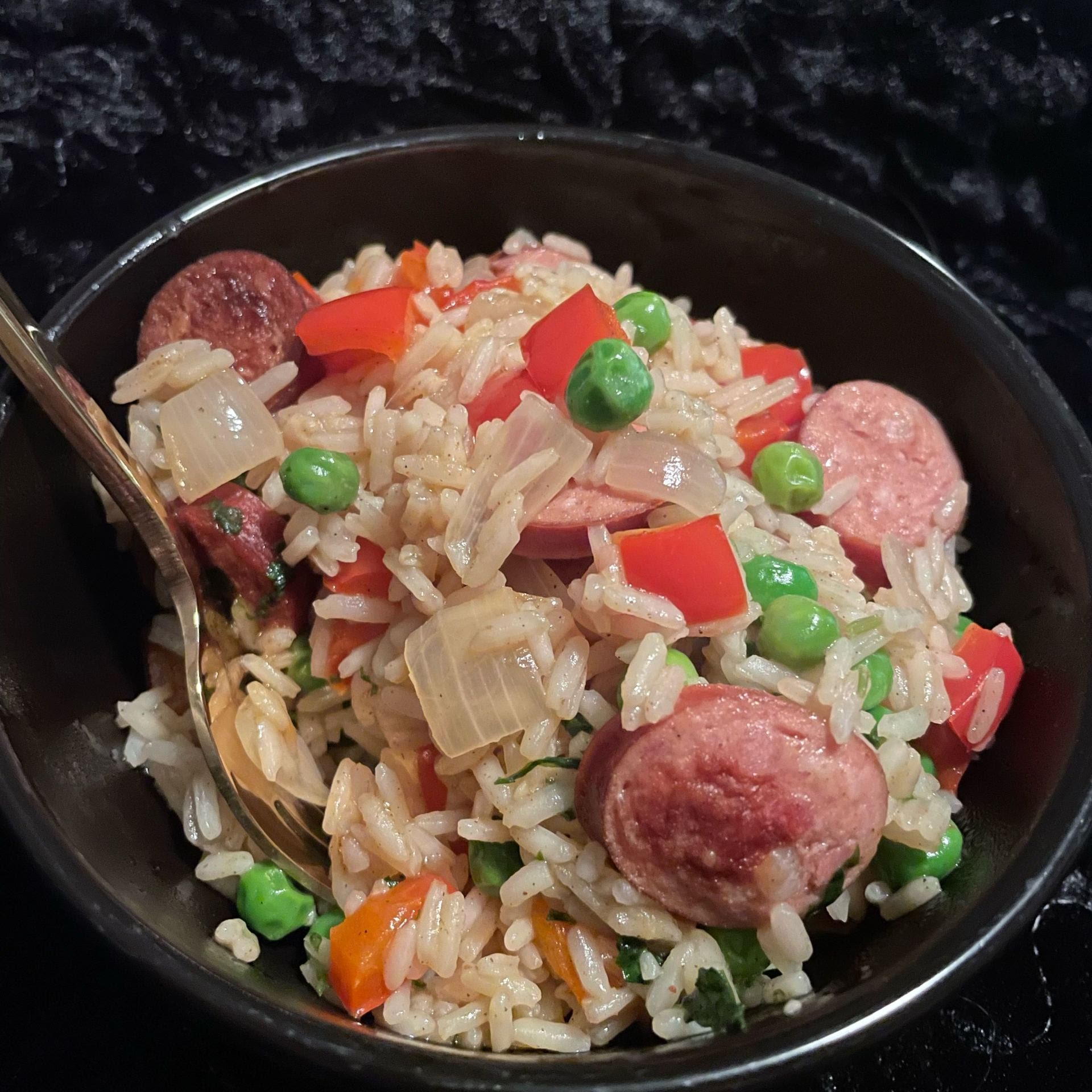 Smoked Sausage and Rice - easy one pot dinner! Recipe - Samsung Food